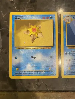 Starmie 64/102 and Staryu 65/102 Base Set 1999 Pokemon Lot Of 2 Cards - LP/MP - Image 3