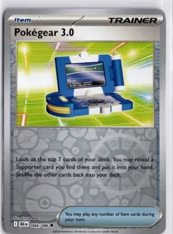 Pokegear 3.0 Reverse Holo 084/086 Black Bolt Pokemon Card TCG - Image 3