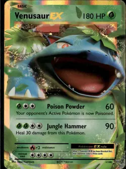 Venusaur EX Ultra Rare XY - Evolutions 1/108 Grass Holo Pokemon Card - Image 1