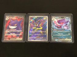 Pokemon Lot of 3 Temporal Forces Gengar & Gastly Cards Full Art Illustration - Image 1