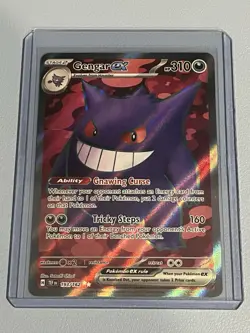 Pokemon Lot of 3 Temporal Forces Gengar & Gastly Cards Full Art Illustration - Image 4
