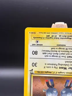 Magneton 9/130 - SWIRL Holo RARE - BASE SET 2 - VINTAGE WOTC POKEMON CARD - LP - Image 5