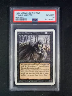 MTG Magic the Gathering Revised Zombie Master PSA GEM MINT 10 - Image 1