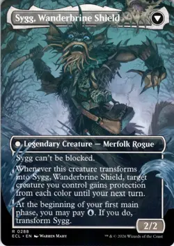 Sygg, Wanderwine Wisdom BORDERLESS Lorwyn Eclipsed Magic MTG NM - Image 2