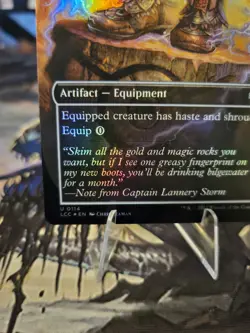 Lightning Greaves (Borderless) Commander: the Lost Caverns of Ixalan Foil NM - Image 2