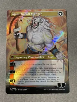 Ajani, Nacatl Pariah (Borderless) (Textured Foil) Modern Horizons 3 Foil NM - Image 2
