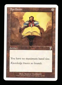 * * 1x Spellbook x1 * * 7th Edition MTG Damaged (read) - Image 1