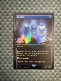 MTG Ponder #2292 Rainbow Foil Rare Secret Lair Drop Series (SLD) - Image 1
