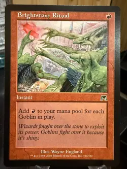 MTG Magic the Gathering Onslaught Brightstone Ritual - Image 1