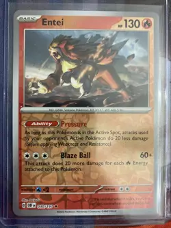 1x Entei 30/197 Reverse Holo Rare TCG Pokemon NM 0119#204-205 - Image 1