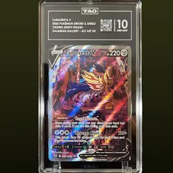 2023 POKEMON SWORD & SHIELD CROWN ZENITH #GG54 FULL ART/ZAMAZENTA V PSA 10 - Image 1