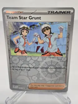 TEAM STAR GRUNT 195/198 - REVERSE HOLO POKEMON - SCARLET & VIOLET - Image 1
