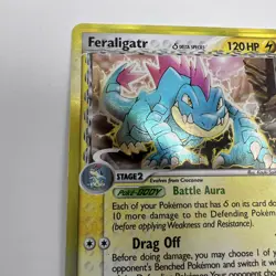 Feraligatr Delta Species 2/101 Dragon Frontiers Holo Rare Pokemon TCG T4410 - Image 3