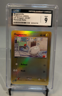 2003 Pokemon EX Dragon Magnemite 61/97 Reverse Holo CGC 9 - Image 1