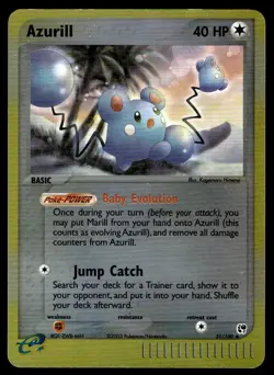 Pokemon TCG Sandstorm #31/100 Azurill Reverse MP+ (Small Crease) - Image 1