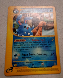 Pokemon Azumarill 4/147 Aquapolis Non-Holo 2002 Vintage E-Reader LP Fast Ship - Image 2