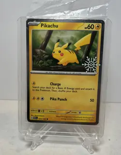 Pokemon TCG Pikachu 025/165 2025 Holiday Calendar Holo SEALED Pokemon TCG - Image 1