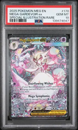 2025 POKEMON MEG EN-MEGA EVOLUTION #178 MEGA GARDEVOIR EX PSA 10 - Image 1