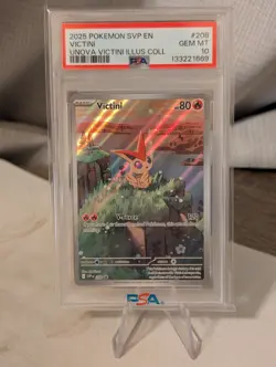 Pokemon Victini Black Star Promo SVP #208 PSA 10 Gem Mint - Image 1