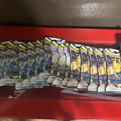 14 x Silver Tempest Single Sleeved Booster Pokemon Sword & Shield New Sealed - Image 1