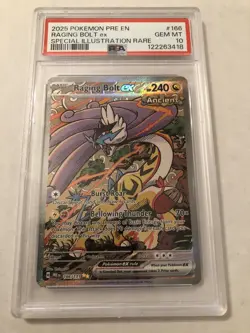 PSA 10 GEM MT Raging Bolt ex 166/131 Prismatic Evolutions SIR GEM MINT Pokemon - Image 1