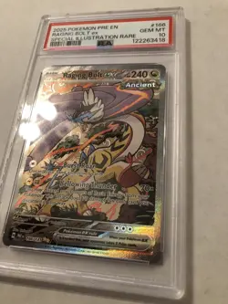 PSA 10 GEM MT Raging Bolt ex 166/131 Prismatic Evolutions SIR GEM MINT Pokemon - Image 4