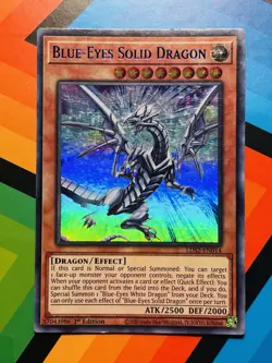 Yugioh: Blue-Eyes Solid Dragon - LDS2-EN014 - Ultra Rare - 1st Edition - NM - Image 1