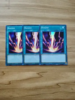 Yu-Gi-Oh! - Raigeki 3X - Full Playset - Super Rare / Holo - Image 1