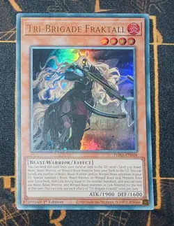 YUGIOH Tri-Brigade Fraktall (PHRA-EN008) Ultra Rare 1st Edition Played - Image 1