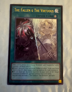 The Fallen & The Virtuous CH01-EN019 Ultra Rare 1st Edition NM Yugioh - Image 1