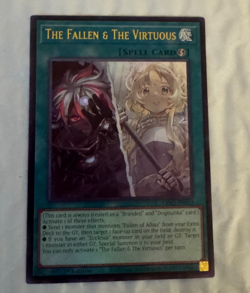 The Fallen & The Virtuous CH01-EN019 Ultra Rare 1st Edition NM Yugioh - Image 2