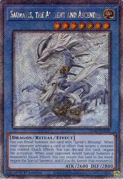 Sauravis, the Ancient and Ascended (Platinum Secret Rare)Platinum Secret Rare... - Image 1