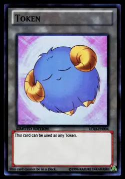 Yugioh! Token: Sheep (Blue) LC04-EN004 Ultra Rare LP/MP - Image 1