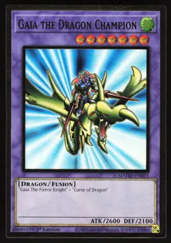 Yugioh! Gaia the Dragon Champion MAGO-EN025 1st Ed - Image 1