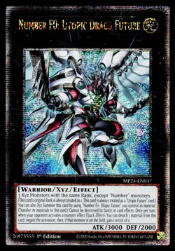 Yugioh! Number F0: Utopic Draco Future Quarter Century Secret Rare MP24-EN037 - Image 1
