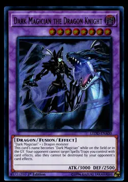 Yugioh! Dark Magician the Dragon Knight LEDD-ENA00 Ultra Rare 1st Ed VLP - Image 1