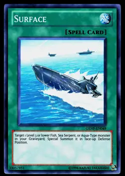 Yugioh! Surface GENF-EN049 Super Rare LP - Image 1