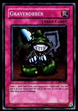 Yugioh! Graverobber PSV-008 Super Rare LP/MP - Image 1