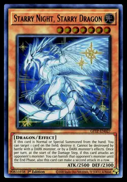 Yugioh! Starry Night, Starry Dragon GFTP-EN027 Ultra Rare 1st Ed - Image 1