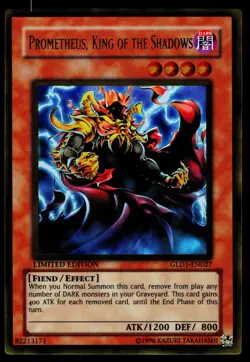 Yugioh! Prometheus, King of the Shadows GLD1-EN027 Gold Rare LP - Image 1