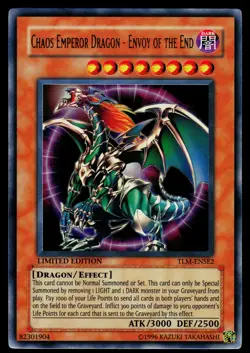 Yugioh! Chaos Emperor Dragon TLM-ENSE2 Ultra Rare LP - Image 1
