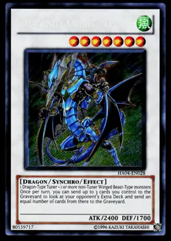 Yugioh! Dragunity Knight HA04-EN028 Secret Rare LP - Image 1