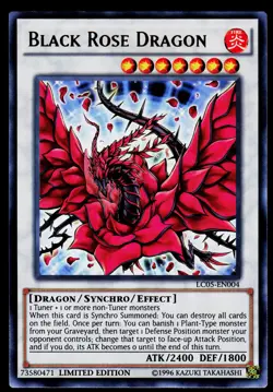 Yugioh! Black Rose Dragon (LC05-EN004) LC05-EN004 Ultra Rare - Image 1