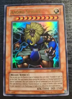 YUGIOH Great SPHINX Set Of 3 Full Ultra HOLOFOIL ANDRO THEINEN TELEIA EP1-EN - Image 3