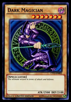Yugioh! Dark Magician CT13-EN003 Ultra Rare LIMITED ED HP/DMG - Image 1