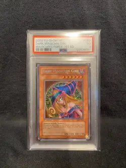 Yu-Gi-Oh! 2003 Dark Magician Girl MFC-000 Magicians Force First Edition PSA 3 - Image 1
