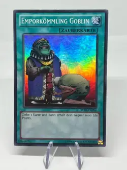 YuGiOh! Upstart Goblin Super Rare German TU08-DE004 Turbo Pack 8 LP - Image 1