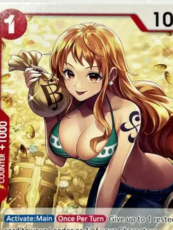 Nami ST01-007 Tournament Pack Vol. 3 Pre-Release (Centered) MINT Promotion Card - Image 1
