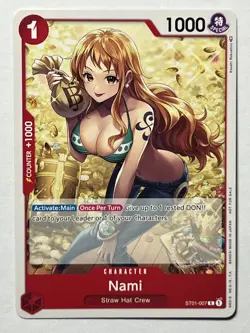 Nami ST01-007 Tournament Pack Vol. 3 Pre-Release (Centered) MINT Promotion Card - Image 2