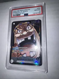One Piece Marshall.D.Teach OP09-081 Leader Alternative Art PSA 10 GEM MINT - Image 3